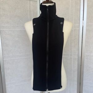 Veronica Beard Black Nylon Blend Dickey sz O/S